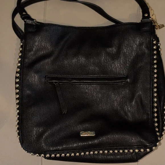 Jessica Simpson Black Studded Shoulder Bag - Picture 1 of 13
